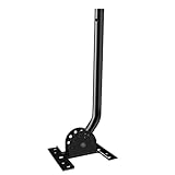 KingKKong Pole Mount Adjustable Attic Antenna Mount - Mounting Pole Universal Wall Mounts Brackets HDTV Antenna Mount for Outdoor TV Antenna J-Pole Mount 17inches