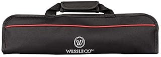 Wessleco Chef Knife Bag(5 Slots), Knife Case Nylon Kitchen Storage Knife Carrying Pouch Red