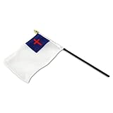 US Flag Store Christian Hand Flag, 4 by 6-Inch