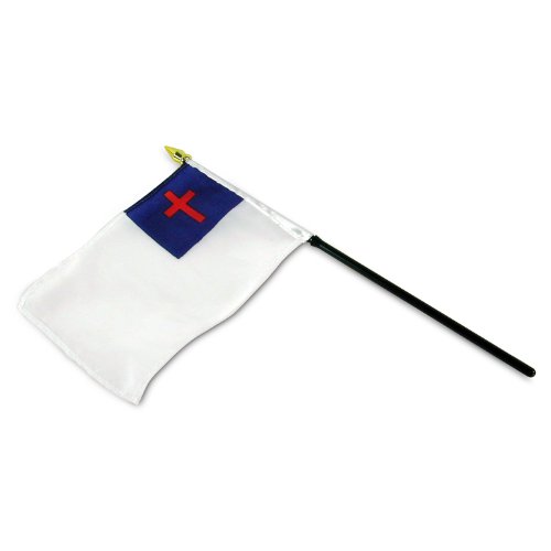 US Flag Store Christian Hand Flag, 4 by 6-Inch