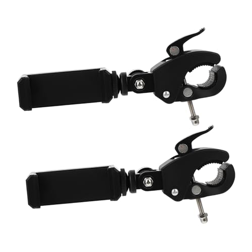 Clips de alta fiabilidad Toddmomy para teléfono y cámara de bicicleta con fijación segura negra