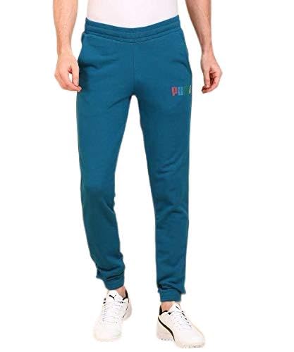 Image of Puma Men's Cotton Regular Fit Track Pants
