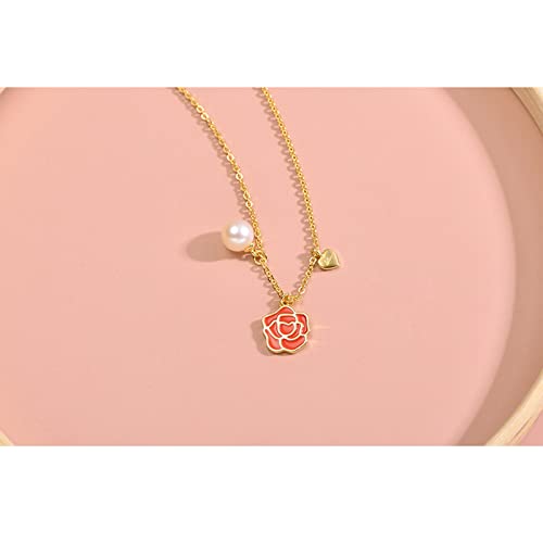 Pendentif perle d'eau douce contre les allergies, chaîne argent 925 - 4