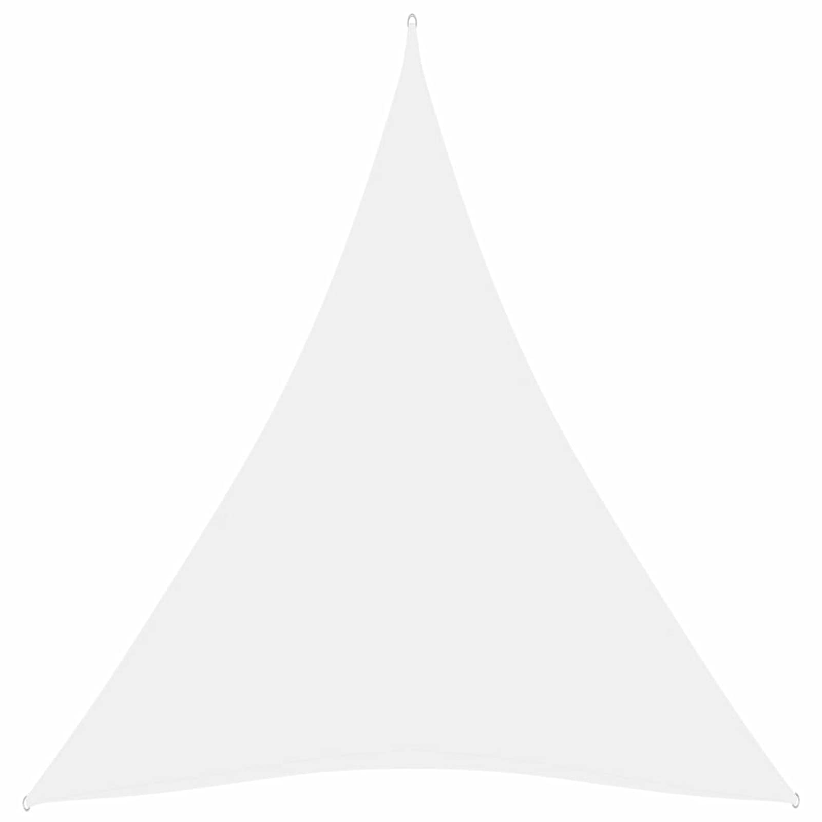 ZEYUAN Parasole a Vela Oxford Triangolare 4x5x5 m Bianco,Vela Parasole,Vele Parasole da Giardino,Tenda a Vela Parasole,Respirante,Impermeable,Anti UV