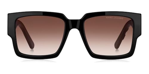 Marc Jacobs Marc 739/S Sunglasses, Black/White, 54 Unisex, Classic, Rectangular, Black2