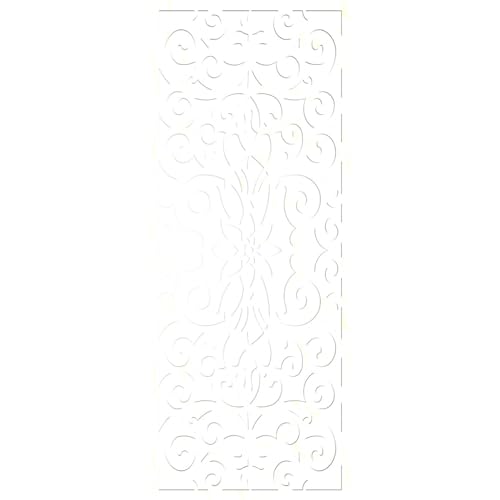 Image of Buel Decorative Pierced Fretwork Wood Wall Panels, 17 3 /8 inchW x 44 3 /8 inchH x 1 /4 inchT, Birch