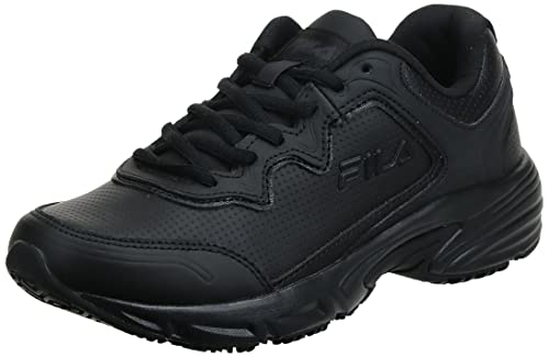 Fila womens Memory Fresh Start 2 Slip Resistant Running Food Service Shoe, Black, 10 US