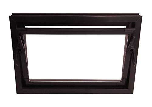 Preisvergleich Produktbild ACO 100cm Nebenraumfenster Kippfenster Einfachglas Fenster braun Kellerfenster, Größe Kippfenster:100 x 80 cm