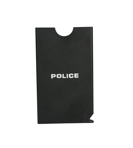 Image of Police Akron Automated Metal Black Credit Debit ATM Card Holder|Black Metal Smart Pop Up Wallet for Men Women