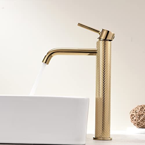 TIMACO Grifo de lavabo - Grifo de baño mezclador grifo lavabo monomando grifo baño baño - dorado Cover