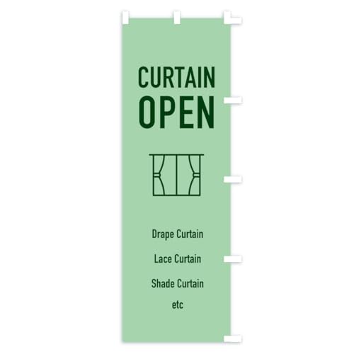 �̂ڂ�� �J�[�e���V���b�v�c�ƒ��EOPEN �X����45x180cm �E�`�` AWW4_BTR �O�b�Y�v��/GoodsPro