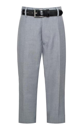Formal Slim FIT Dress Pants (7, Gray)