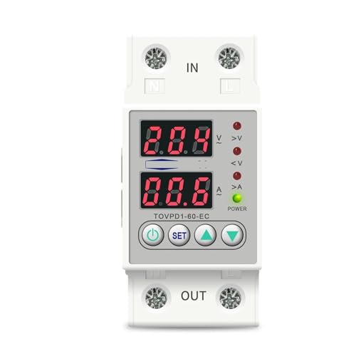 Relais de protection de courant réglable surtension sous-tension 230V 63A monophasé