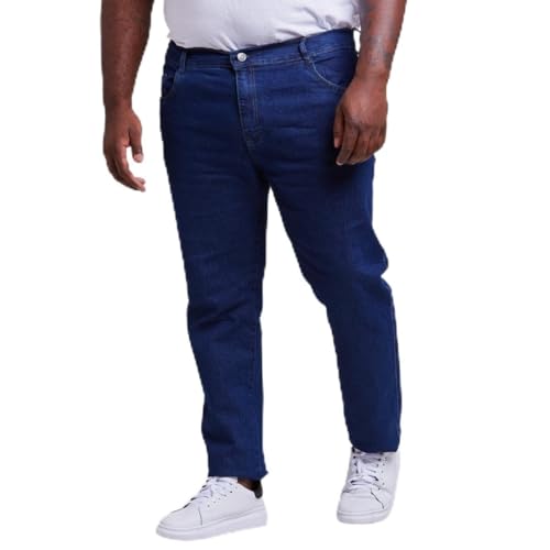 Calça Masculina Jeans Plus Size Skinny Com Elastano