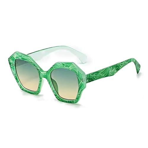 Lunettes de soleil pour femmes monture tendance motifs uniques été