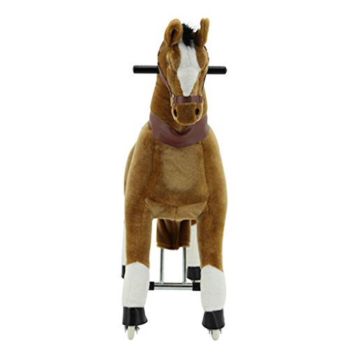 Sweety Toys 7363 Reittier groß Pferd Brownie auf Rollen für 4 bis 9 Jahre -Riding Animal – Bild 6