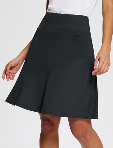 BALEAF-20-Skorts-for-Woman-Golf-Skirts-Knee-Length-Tennis-Casual-Athletic-Long-Skirt-Pickleball-Pockets-Modest-Ruffle