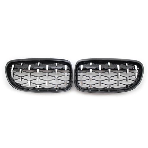 Rejilla delantera para Serie 3 E90 E91 de 4 puertas LCI Facelift 2009-2012 negro brillante y cromado
