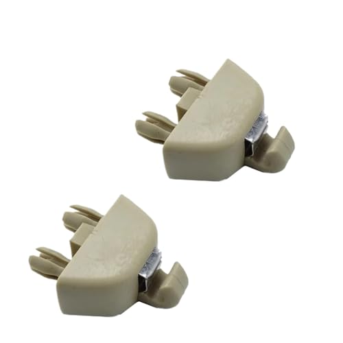 SHENGG Neue Sonnenblenden-Halteclip-Hakenhalterung for 4F0857561-Zubehör (Color : Beige-2 PCS)