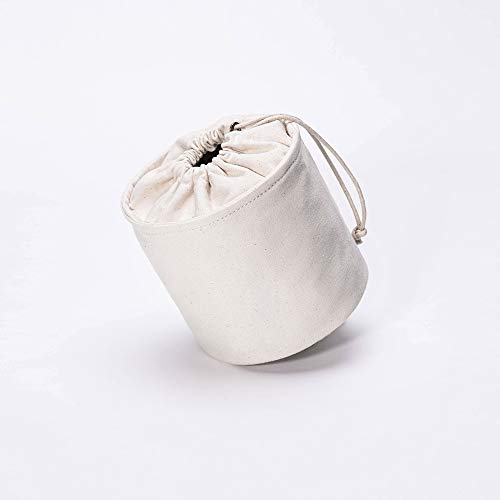 Tall Purse Organizer Insert Womens Canvas Round Handbag Organizer Storage,Handbag Purse Organizer Round Cosmetic Pouch Bag Bucket Makeup Bag (S, Black) #TOP2