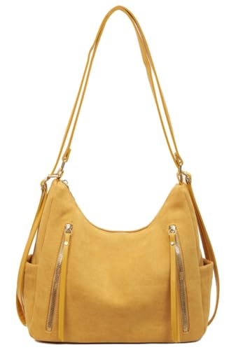 Slouchy Suede Hobo Bags Trendy Underarm Shoulder Bag Underarm Satchels Underarm Satchels Trendy Solid Retro Tote 2025