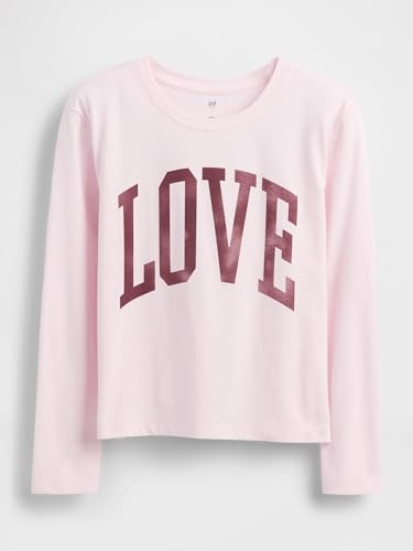 Image of Gap Girls' Long Sleeve Graphic Tee T-Shirt