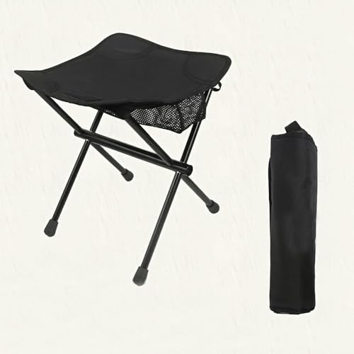Tabouret pliant durable petit format en aluminium avec assise carrée - 2