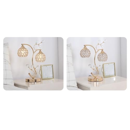 Lampe de table en cristal chic, le cadeau idéal pour sublimer une chambre - 6