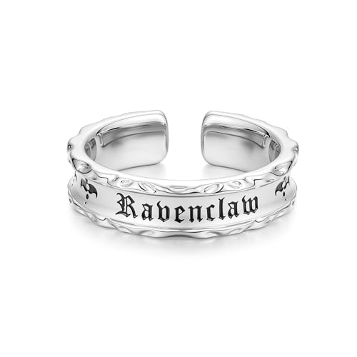 FANCIME x Harry Potter Kollaboration - Ravenclaw House Ring - Silber Schmuckgeschenke für Damen Mädchen Herren