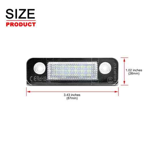 Luz para matrícula Ford Mondeo para solucionar fallos en la ITV 4