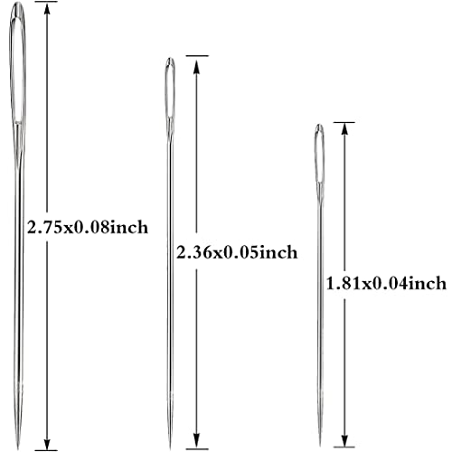 Yklbpd 20220107 18 Pieces Large Eye Sewing Needles, Handmade Yarn Knitting Needles, Sewing Sharp Needles thumb #1