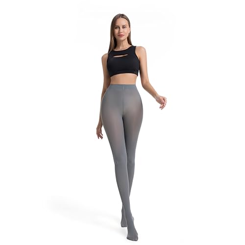 Image of Frola Semi Opaque Tights for Women 40 Denier Matte Solid Color Pantyhose Soft Stockings Nylons Under Dress
