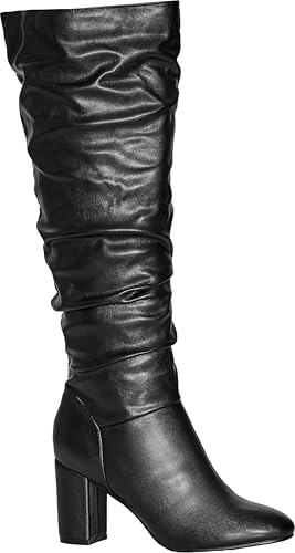 City Chic Women's Boot-Wide Fit Petra Sleek Knee High