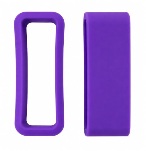 Image of Dreamy 22mm Silicone Smart Watch Strap Loops /Keepers Holder Retainer Loop Replacement - color Watch Band Loop (Pack of 2)