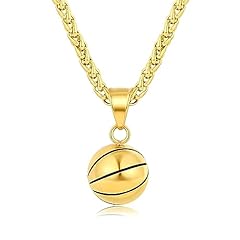 Gold Basketball Necklace 1
