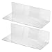 Gobesty – Lot de 2 étagères murales flottantes invisibles en acrylique, étagères murales adhésives, sans perçage, rebord flottant, étagère de rangement flottante pour salon, chambre, salle de bain