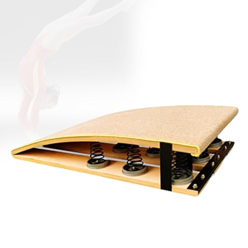 Trampolín de Gimnasia,Trampolín de Gimnasia para Adultos,Equipo de práctica de Madera Dura,Trampolín elástico para Entrenamiento de Atletismo en casa for Club Deportivo