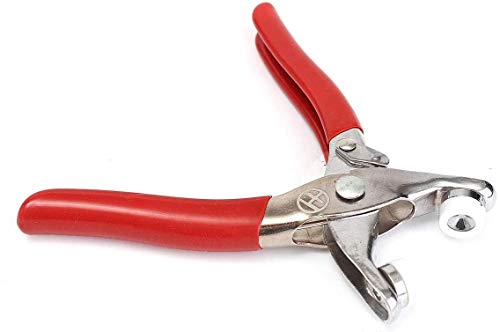 SILOLA Durable 150 Sets 9.5mm Studs Snap Fasteners Dummy Clip Pliers 10 Colors Prong Ring Press Professional Tools