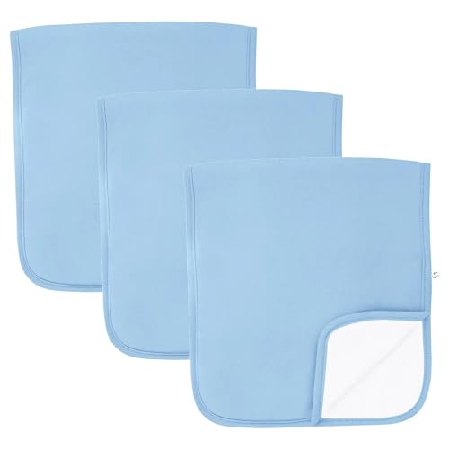 3-Pack Premium Baby Burp Cloths – Extra Soft, Large Cotton Spit-Up Rags with 3 Absorbent Layers – Ideal for Boys & Girls