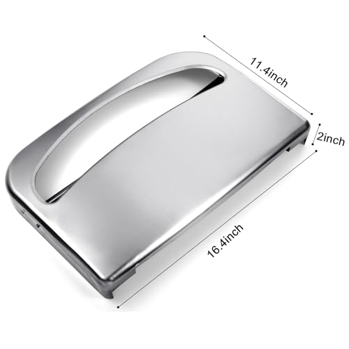 Domensi DOMENSI-GEN04CA620VQ 4 Pcs Stainless Steel Toilet Seat Cover Dispenser Commercial Toilet Seat Wall Mount Half Fold Toilet Cover Holder thumb #1
