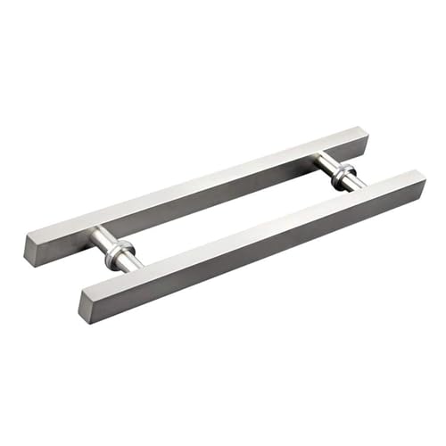 Poignée de porte de grange en acier inoxydable brossé push-pull
