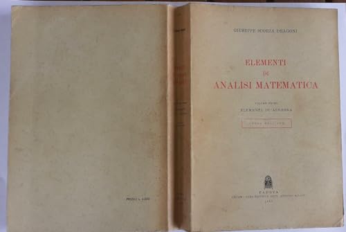  Elementi di analisi matematica Vol I