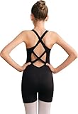 Hanebel Girls Gymnastics Leotard Sleeveless Biketard for Dance, Sports Unitard, Crisscross Strappy Back(236121-06-XXL)