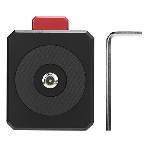 Adaptador de trípode con liberación rápida V-Mount y tornillo de 1/4 para DSLR