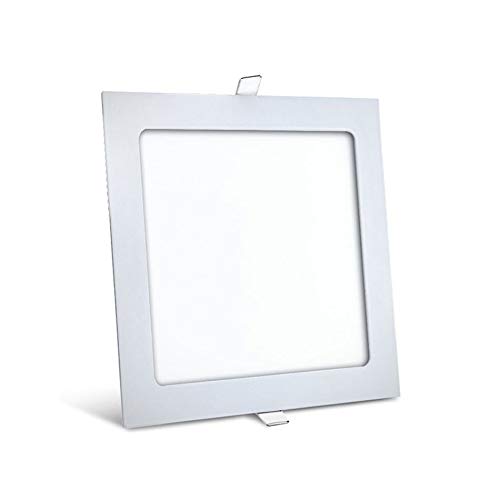 18 Watt LED Einbauleuchte slim Panel Einbaupanel Deckenleuchte ultra slim Flach Eckig 22,5 x 22,5 cm Kaltweiß