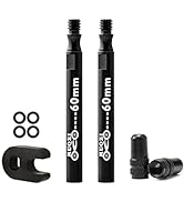 MUQZI Presta Valve Extender, Aluminum Alloy 60mm Bike Valve Extender Extension with Valve Core Re...