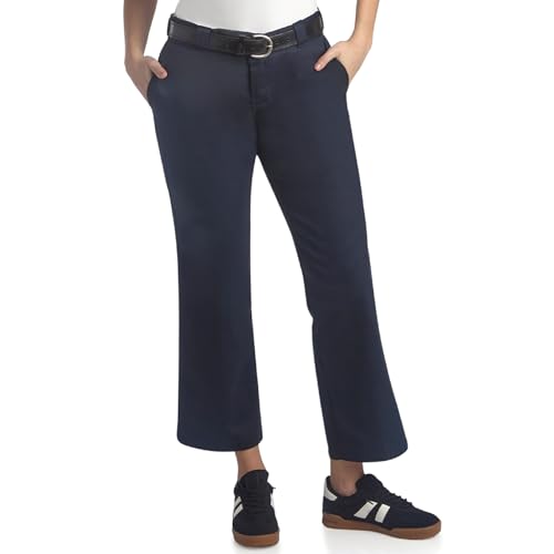 Dickies Women's Original 774 Work Pants – Low Rise Slim Fit Stretch Business Casual & Utility Pants, Dark Navy V1, 24 Regular - image 1