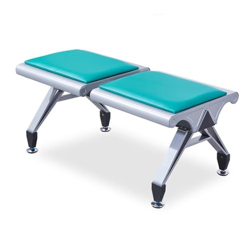 2-Sitzer PU Büro Wartezimmer Bank - Kompakte Empfangsmöbel für Flughafen, Bank, Krankenhaus | Rückenfreie Gästestühle für platzsparenden Komfort