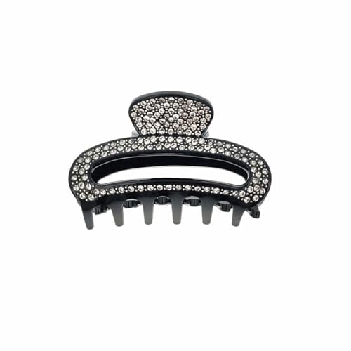 Araban Pinza Negro Brillantes de 7 cm para recogidos elegantes