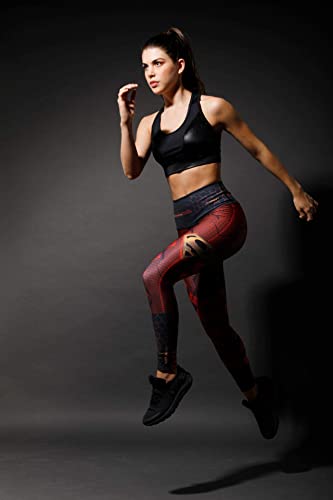 Drakon Leggings Colombian Activewear High Waisted Legging For Women Supergirl Yoga Pant Crossfit Workout Compression Pant Halloween Leggings For Women Red #TOP2